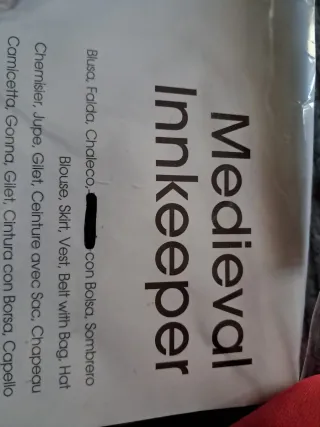 Disfraz Medieval Pastora mujer talla M-L