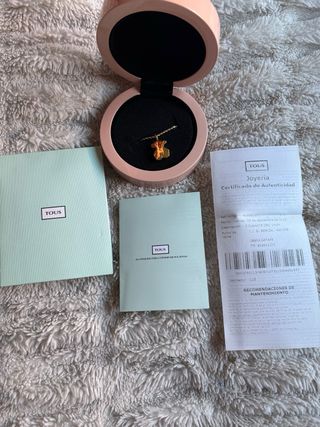 Colgante Oso Tous Oro con Cadena