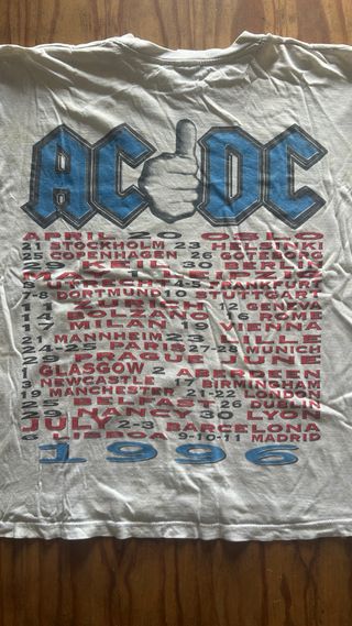 Camiseta AC/DC Tour 1996 Original