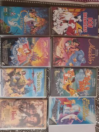 28 Películas VHS Disney Clásicos (Español)