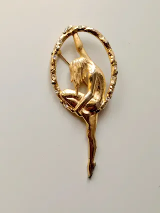 Broche vintage art nouveau. Pieza única