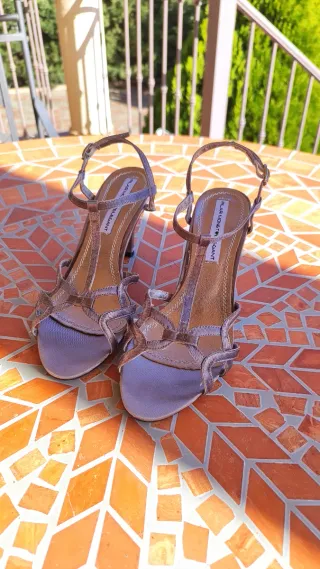 Tacones Pilar Monet Plateados