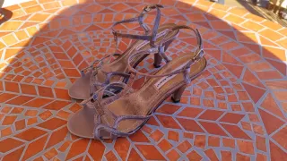 Tacones Pilar Monet Plateados