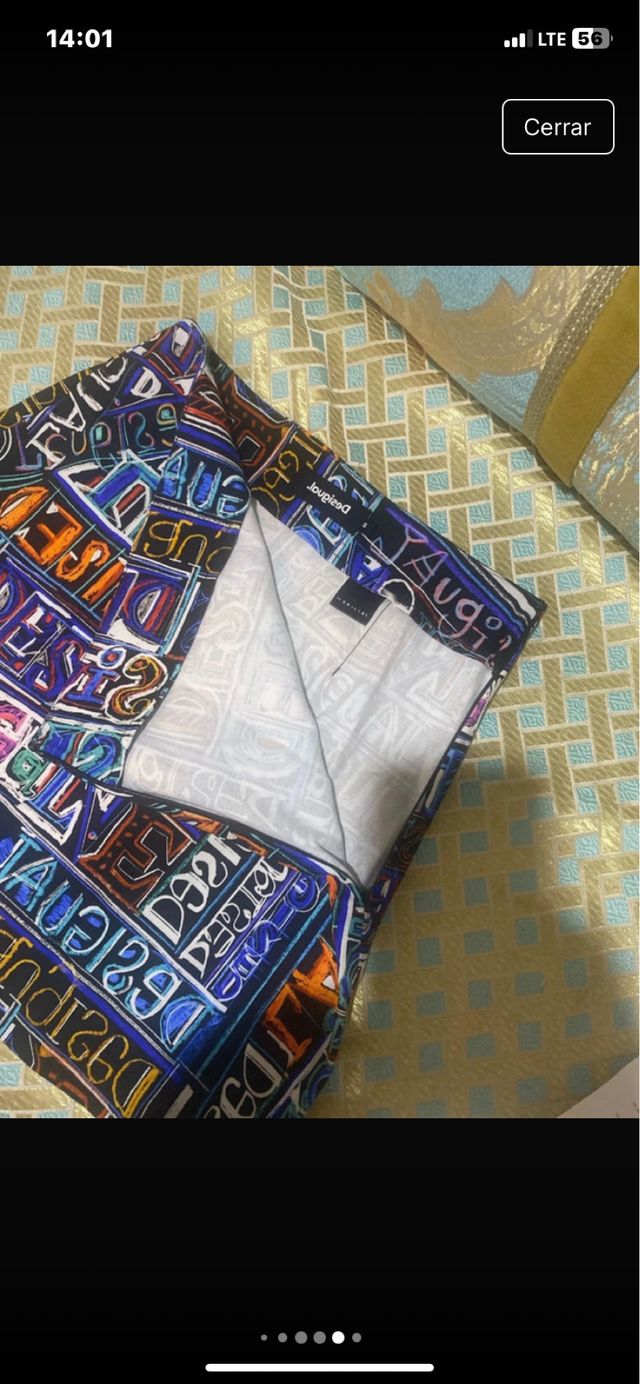 Falda Desigual Mujer Minifalda Estampada