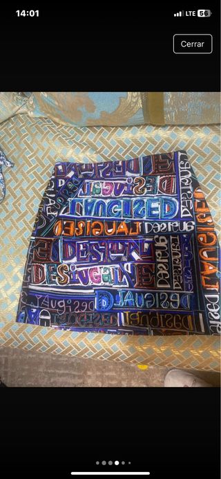 Falda Desigual Mujer Minifalda Estampada