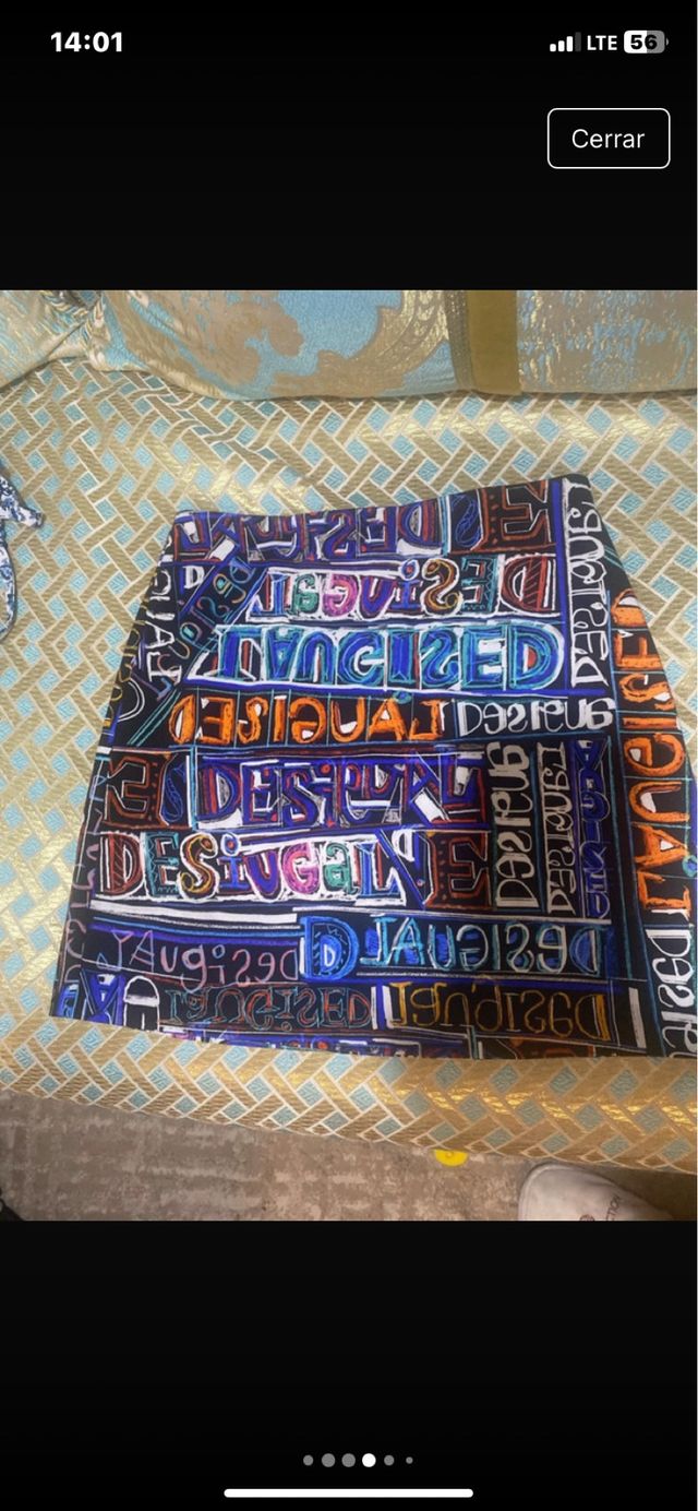 Falda Desigual Mujer Minifalda Estampada