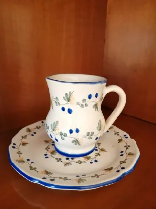 Jarra y plato Figás cerámica