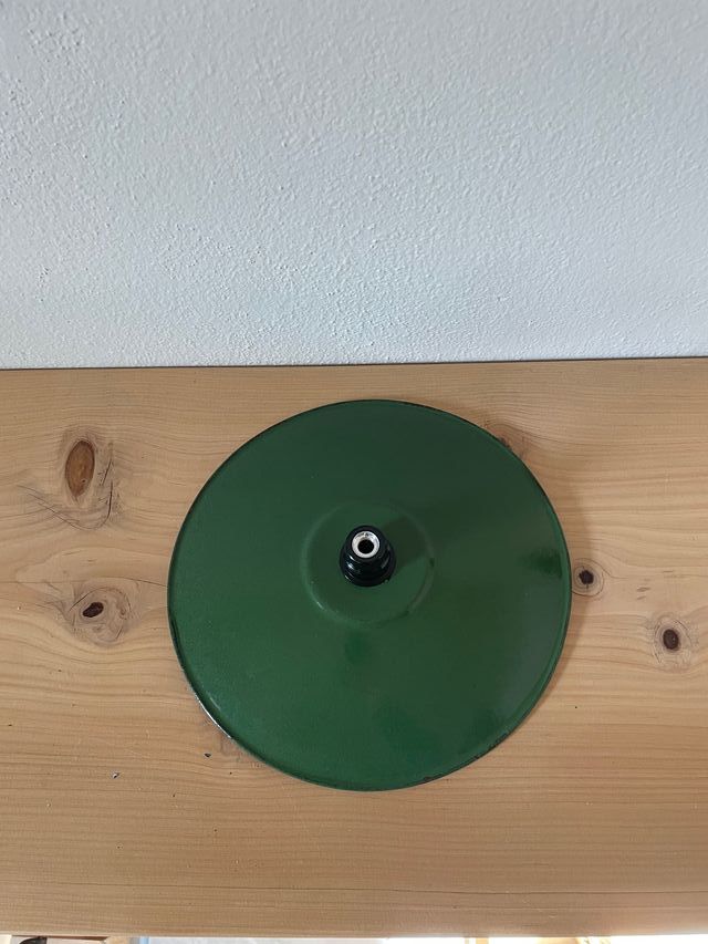 Lampada Industriale Smaltata Verde