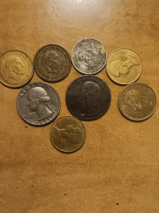 Lote de monedas antiguas
