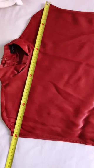 Vestido Zara Rojo vino Talla S