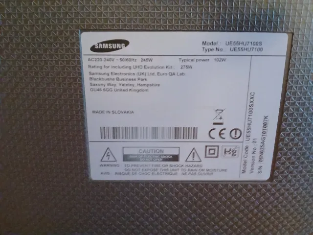 TV Samsung Curva para Piezas