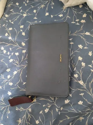 Cartera monedero mujer gris