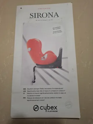 Silla coche Cybex Sirona Platinum Isofix