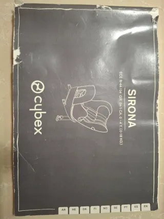 Silla coche Cybex Sirona Platinum Isofix