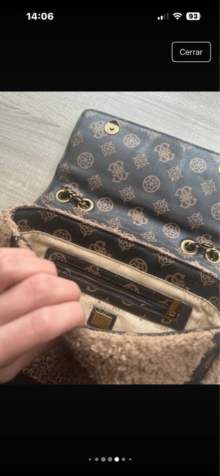 Bolso Guess Beige y Marrón