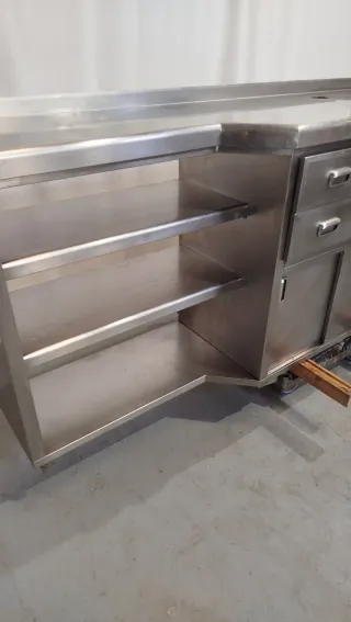 Mueble Cafetero Acero Inox 2.5m