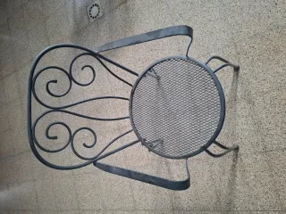 4 Sillas Hierro Forjado Exterior