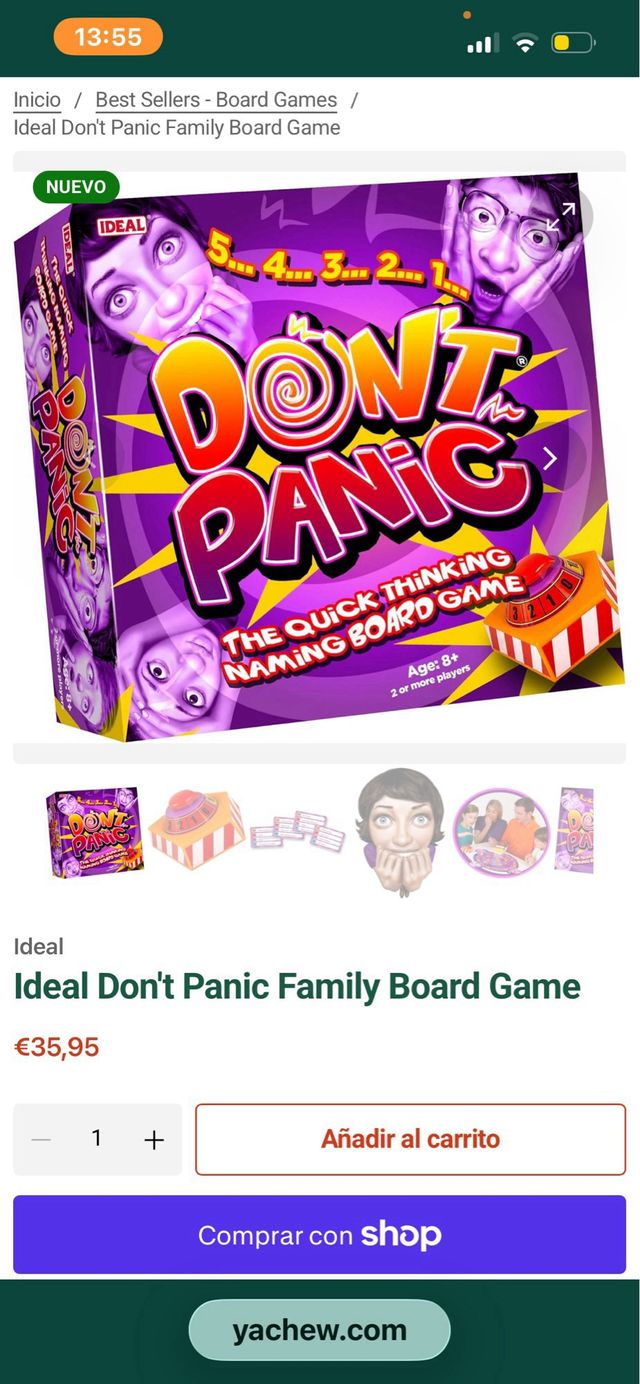 Juego de mesa Don't Panic