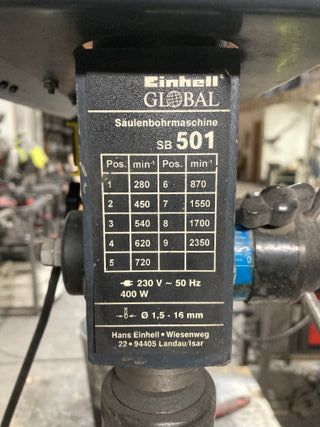 Taladro de columna vertical Einhel B 500