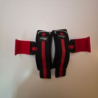 Ganci Sollevamento Palestra Purovi Neri/Rossi