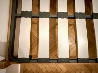 Cama completa antigua 105cm madera maciza tallada