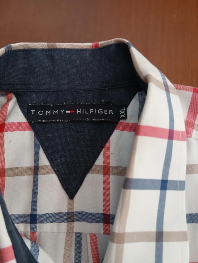 Camisa Tommy Hilfiger cuadros beige