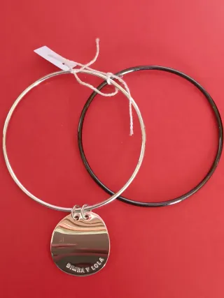 Pulseras Bimba y Lola Plata y Negro