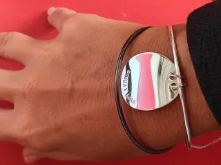 Pulseras Bimba y Lola Plata y Negro