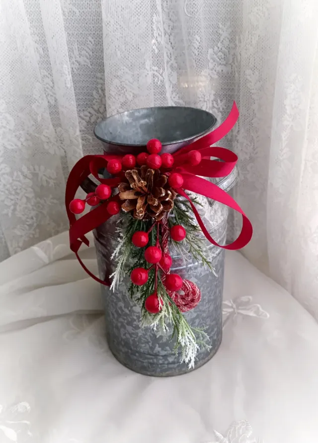 Lattiera Decorata Natale