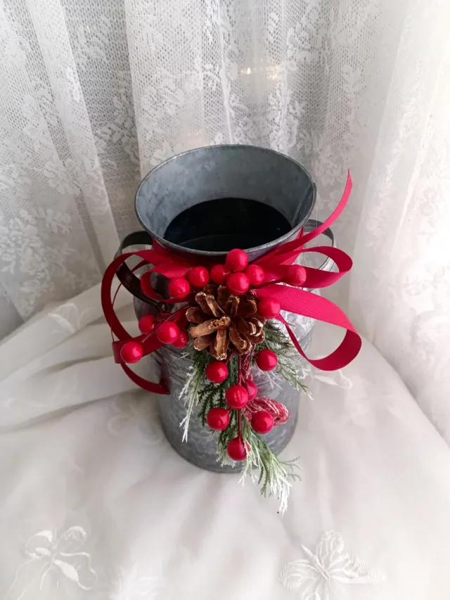 Lattiera Decorata Natale