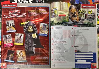 11 Revistas Lego Star Wars y una de Lego Marvel.