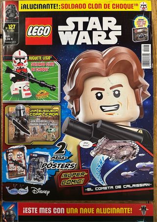 16 Revistas Lego Star Wars y una de Lego Marvel.