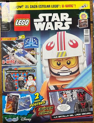 16 Revistas Lego Star Wars y una de Lego Marvel.