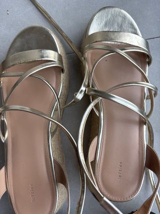 Sandalias doradas mujer talla 41
