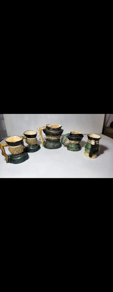 Lote 5 jarras estilo inglés vintage