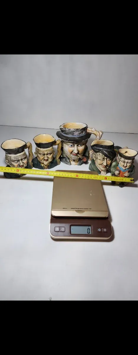 Lote 5 jarras estilo inglés vintage