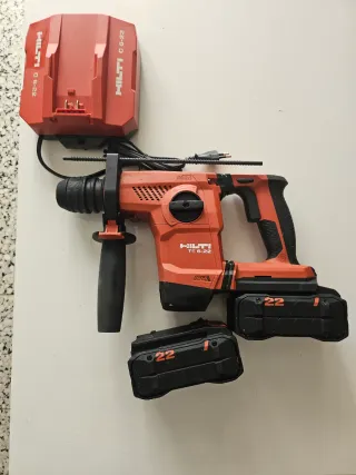 Taladro Hilti TE 6-22 + 2 Baterías y Cargador