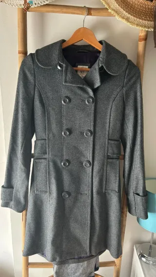 Abrigo nuevo gris antracita