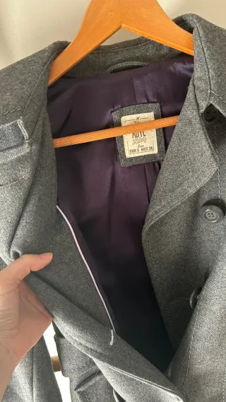 Abrigo nuevo gris antracita