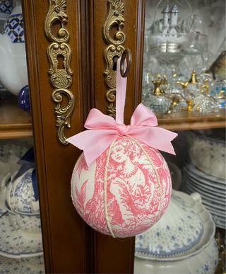 Bola de Navidad Toile de Jouy