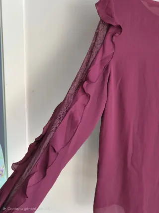 Blusa / Túnica Camaïeu – Color ciruela (violeta