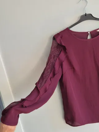 Blusa / Túnica Camaïeu – Color ciruela (violeta