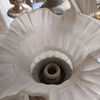 Lámpara de techo clásica azul y blanco