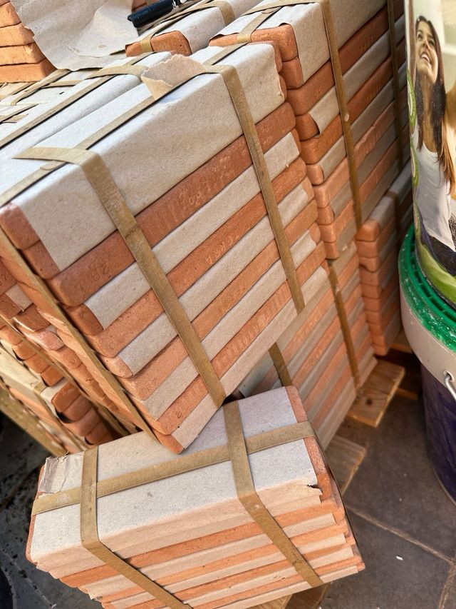Baldosas de barro cuadradas - Lote de 3.5m2