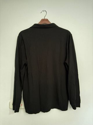 Polo Pedro del Hierro negro manga larga