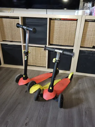 Patinete 3 ruedas rojo y amarillo