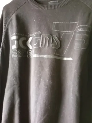 Jersey de punto hombre negro