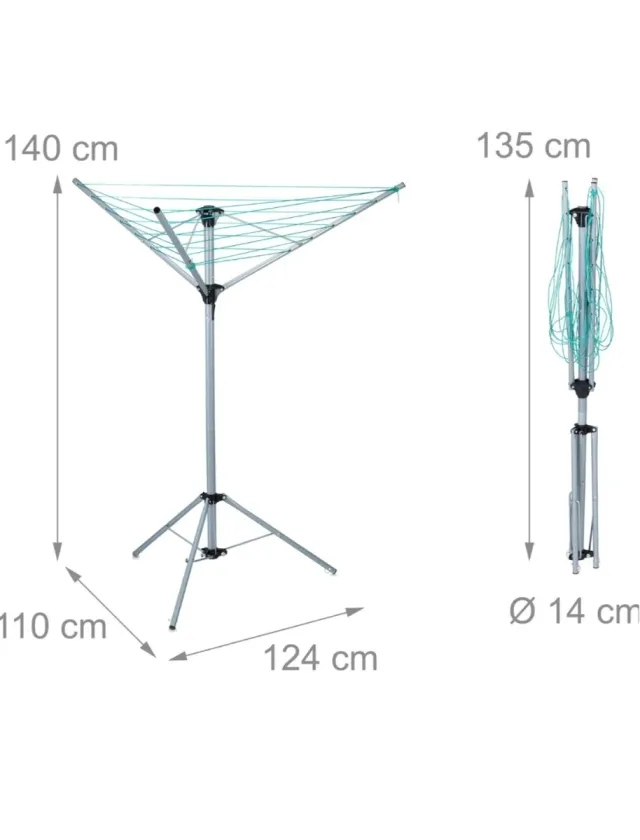 Tendedero Paraguas Plegable Metal