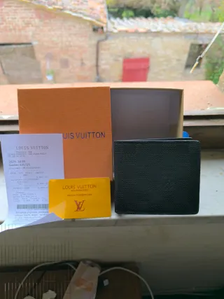 Portafoglio Louis Vuitton Nero Damier