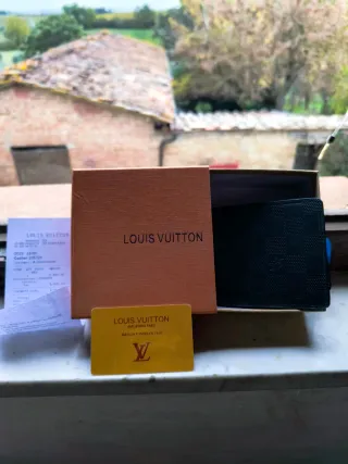 Portafoglio Louis Vuitton Nero Damier